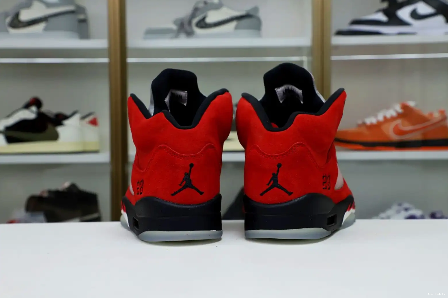 RETRO RED BULL AIR 5 SUEDE Kimikick JORDAN RAGING 0717